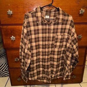 Brown flannel
